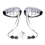 Motorcycle Chrome Rear View Mirrors Arrow Led Turn Signal For Harley Davidson Lo. Fixed Price $50.08.