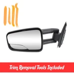 New Left Manual Towing Mirror For 1999-2007 Silverado Sierra Suburban GM1320244. Fixed Price $89.99.