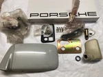 Porsche Flag Mirror Nos Factory Left Side Replacement Kit Very Rare Manual. Fixed Price $595.00.
