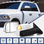 Gloss White Tow Mirrors Led Amber Signals For 2010-2018 Dodge Ram 1500 2500 3500. Fixed Price $188.99.