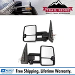 Trail Ridge Tow Mirror Upgrade Power Fold Turn Memory Bsm Chrome Pair For Tundra. Fixed Price $709.95.