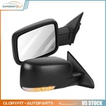 Pair Black Exterior Mirrors For 2009-2015 Dodge Ram Power Heated+turn Signal. Fixed Price $158.00.