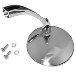 55-59 Chevy Truck Original Style "peep" Mirror 4" Round Curved Arm Lh Bolt-on*. Fixed Price $59.00.