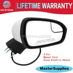 2016-2022 Ford Fusion 3PIN White Right Passenger Side Mirror Manual Fold. Fixed Price $76.99.