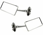 Rectangle Long Arm Peep Mirror Outside Rear View Door Hot Street Rat Rod Pr. Fixed Price $43.95.