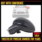 Porsche Cayenne 2011 2014 Door Mirror Assembly Left Black No Blind Spot Assist. Fixed Price $149.99.