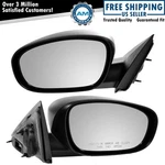 Black Fixed Textured Power Heated Side Mirrors Pair Set For Charger. Fixed Price $70.95.