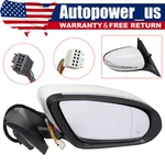 White Right Passenger Mirror Blind Spot Fit Mercedes C250 C300 C350 2015-2021. Fixed Price $95.99.