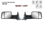 Pair Left+right Side Door Towing Mirror Black Cover For 09-18 Ram 1500 2500 3500. Fixed Price $145.99.
