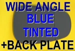 Alfa Mito 2008+ Door Wing Mirror Glass Blue +plate. Fixed Price $21.22.
