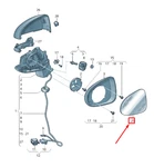 New Audi RS3 Front Right Door Mirror Glass 8V0857536P Genuine. Fixed Price $569.43.