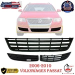 Front Lower Grille & Fog Light Covers Set For Vw Passat 2006-2010 (3PC Kit). Fixed Price $85.99.