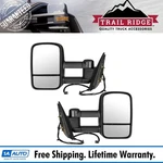 Trail Ridge Tow Mirror Power Heated Textured Black Pair Set For Silverado Sierra. Fixed Price $199.95.