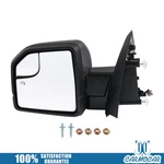 Left Driver Side Mirror W/ Power Heated Led Turn Signal Textured Black Ford. Fixed Price $80.97.