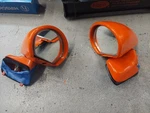 Original Vitaloni Sebring Mach Side View Mirrors Mounted Porsche Bases. Fixed Price $175.00.