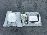 Jeep Wrangler Olympic 117-124 Safari Mirror, Textured Black. Fixed Price $30.00.
