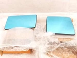 Mercedes W124 Door Mirror Glass Lens L+r 1248110122 - 0822 Tinted Blue Ulo. Fixed Price $200.00.