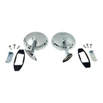 Lh/rh Chrome Exterior Door Mirrors W/ Bowtie For 1965-66 Chevy Impala. Fixed Price $169.99.