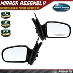Pair Manual Mirror Smooth For Chevrolet Cavalier Pontiac Sunfire 1995-2005 Sedan. Fixed Price $67.99.