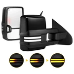 Painted Black Tow Mirrors For 2015-2019 Chevy Silverado Gmc Sierra 2500HD 3500HD. Fixed Price $219.79.