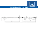 Brake Hose Ate 83.7769-0435.3 Ford. Fixed Price $45.18.