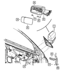 Genuine Mopar Outside Rear-view Mirror Left 6YJ691BJAA. Fixed Price $633.33.