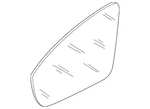 Genuine Volkswagen Mirror Glass 11K-857-522. Fixed Price $109.94.