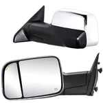 Towing Mirrors For 2009-18 Ram 2500 3500 Power Heated Arrow Puddle Light Chrome. Fixed Price $150.83.