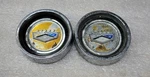 Pair Of Ford Fairlane Chrome Center Cap Hub Covers Emblems Gt. Fixed Price $74.99.