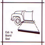 1953 1954 1955 Ford Pickup / Truck Running Board To Body Seals, Pair. Fixed Price $29.99.
