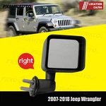 For 2007-2018 Jeep Wrangler Jk Side View Door Mirror Textured Black Right Rh. Fixed Price $36.88.