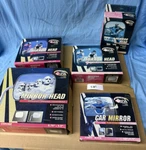 Cipa Replacement Mirror Heads Lot Of 5 Left Right Side Mounted Universal Fit. Fixed Price $10.00.