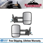 Trail Ridge Tow Mirror Power Heated Red Chevron Signal Black Pair For Gm Truck. Fixed Price $204.95.