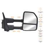 Power Temp Sensor Tow Mirror Fits 17-20 Ford F-350 Sd Passenger Rh Side Black. Fixed Price $122.43.