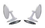 Pair Exterior Door Mirrors W/ Bowtie For 1961-1962 Chevy Passenger Car. Fixed Price $144.95.