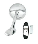 Lh Driver Side Chrome Exterior Door Mirror W/ Bowtie For 1965-66 Chevy Impala. Fixed Price $89.99.