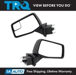 Trq Side View Mirror Pair Power Heated Striped Textured Cap For Silverado 1500. Fixed Price $294.95.