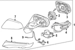 Genuine Lexus Door Mirror 87910-0E670-A0. Fixed Price $974.03.