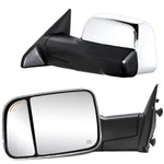 Towing Mirrors For 09-18 Ram 2500 3500 Power Heated Arrow Puddle Light Chrome. Fixed Price $160.88.