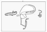 Genuine Lexus Mirror Assembly 87940-0E920. Fixed Price $695.46.