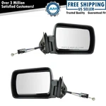 Manual Remote Mirror Pair Set Left & Right For Jeep Comanche Cherokee Wagoneer. Fixed Price $104.94.