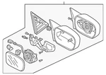 Genuine Honda Mirror Assembly 76200-S84-A31ZC. Fixed Price $259.63.