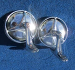 Vintage Exterior Joma Rear View Mirror Aftermarket Western Auto Pair Universal. Fixed Price $65.00.