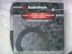 Radioshack 50-FT.DUAL Shielded Indoor/out RG-6/U 75-OHM Coax Cable 15-1548. Fixed Price $17.00.