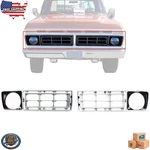 1976-1977 Ford F-100 F-150 Front Silver Grille Left Right Side Plastic 2PC. Fixed Price $135.05.