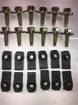 1960-70 Ford Fender Bolt Kit W/ U-nuts 5/16-18 Yellow Zinc Oem Qty 12. Fixed Price $31.34.