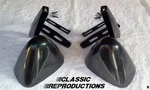 Nos:vintage Classic Black Dual Twin Sport Bullet Shape Hot Rod Side Mirrors. Fixed Price $54.99.