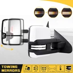 Power Fold White Towing Mirrors For 2015-2019 Silverado Gmc Sierra 2500HD 3500HD. Fixed Price $319.59.