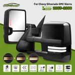 Painted Black Tow Mirrors For 2003-2006 Chevy Silverado Gmc Sierra Led Signals. Fixed Price $219.99.